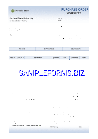Purchase Order Template 3